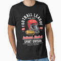 Football League T-Shirt - Unique Graphic for Adults - T-Shirt, Sweatshirt, Hoodie