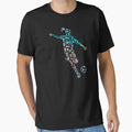 Football Female Art T-Shirt - Graphic Print Men Women - T-Shirt, Sweatshirt, Hoodie