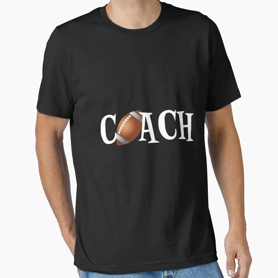 Football Coach T-Shirt - Minimalist Print Men Women - T-Shirt, Sweatshirt, Hoodie