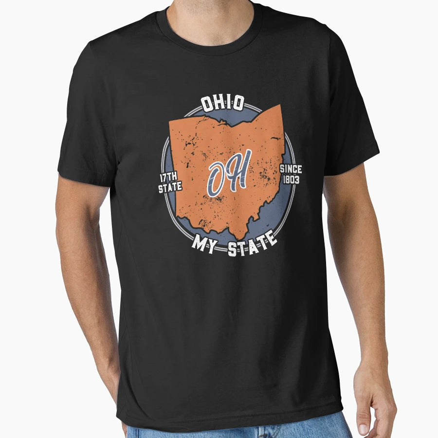 Ohio My State Patriot State Tourist T-Shirt - Novelty Apparel Men Women - T-Shirt, Sweatshirt, Hoodie