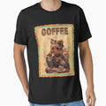 Yorkshire Terrier Coffee Retro by Glam Haven - Adult & Kids T-Shirts, Sweatshirts & Hoodies apparel design preview 1