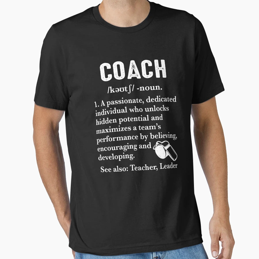 Coach Definition Funny Best Coach T-Shirt - Minimalist Print for Adults - T-Shirt, Sweatshirt, Hoodie