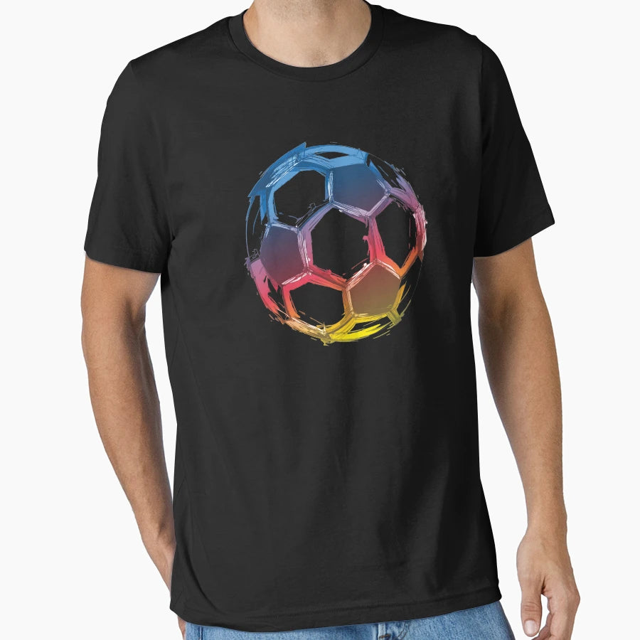 Soccer Ball Art T-Shirt - Fun Novelty Design Men Women - T-Shirt, Sweatshirt, Hoodie
