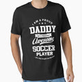 Proud Dad Football Player T-Shirt - Graphic Print Unisex - T-Shirt, Sweatshirt, Hoodie