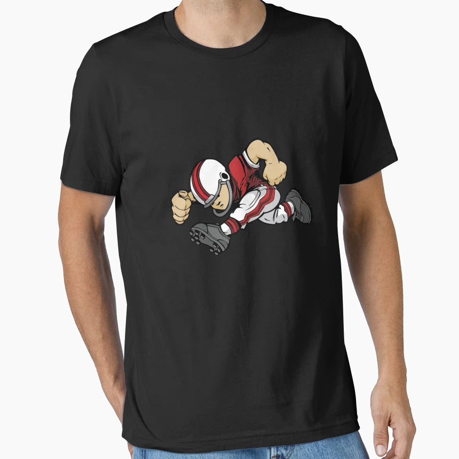 Football Beast American Football Runner T-Shirt - Minimalist Print Unisex - T-Shirt, Sweatshirt, Hoodie