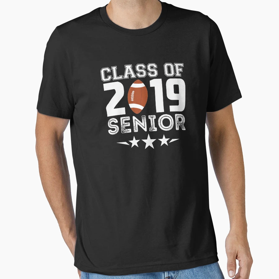 Class 2019 Senior Varsity Football Team T-Shirt - Trendy Graphic Men Women - T-Shirt, Sweatshirt, Hoodie