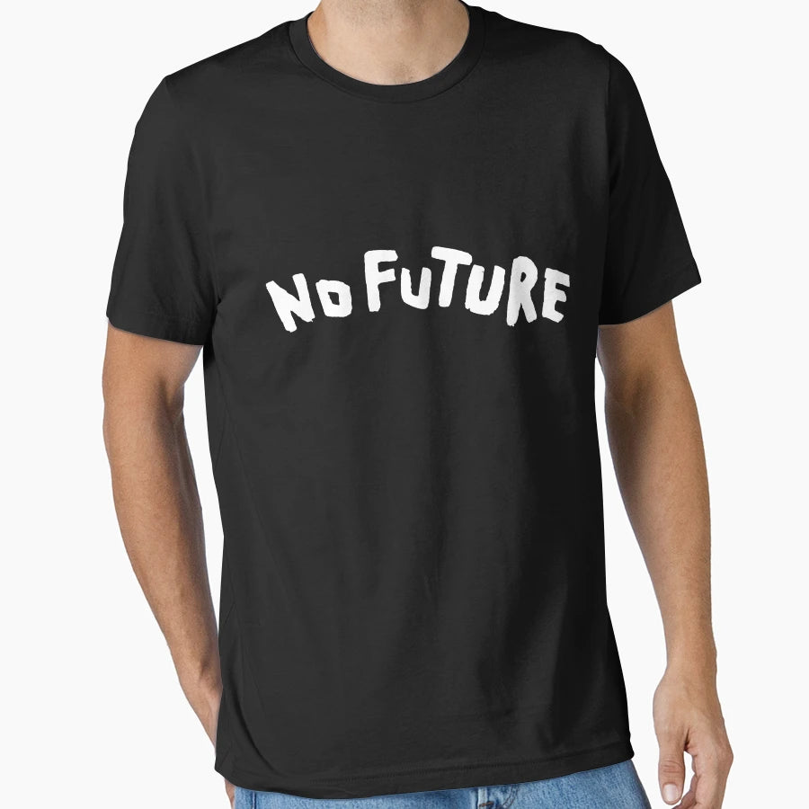 Dark No Future White Version T-Shirt - Aesthetic Graphic Unisex - T-Shirt, Sweatshirt, Hoodie