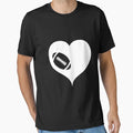 American Football Heart T-Shirt - Unique Graphic Men Women - T-Shirt, Sweatshirt, Hoodie