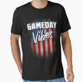 Gameday Vibes Usa Flag Gift Any T-Shirt - Streetwear Style for Adults - T-Shirt, Sweatshirt, Hoodie