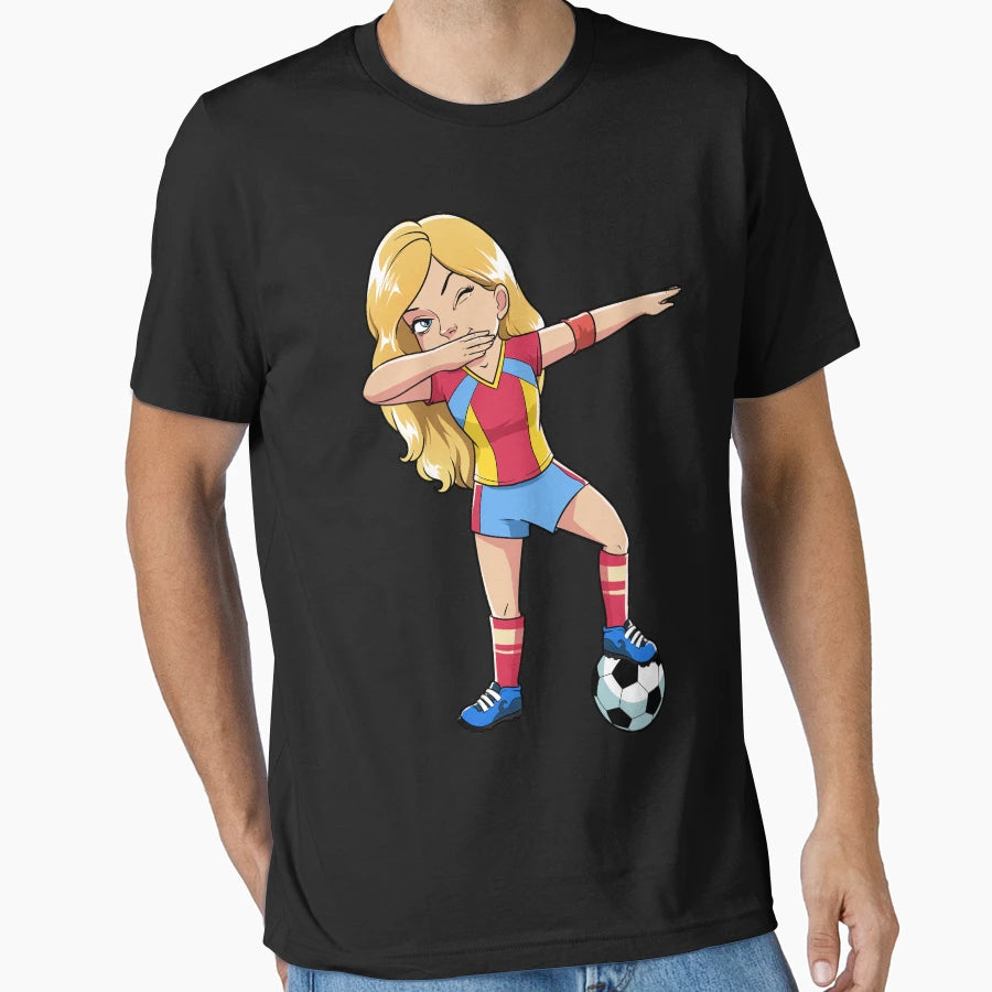 Dabbing Soccer Dab Dance Football T-Shirt - Aesthetic Graphic Men Women - T-Shirt, Sweatshirt, Hoodie