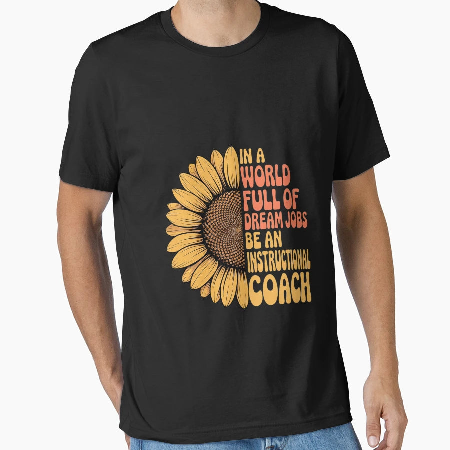 Sunflower Instructional Coach T-Shirt - Fun Novelty Design Men Women - T-Shirt, Sweatshirt, Hoodie