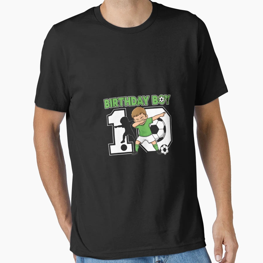 Soccer Birthday Number 10 T-Shirt - Casual Everyday Wear Men Women - T-Shirt, Sweatshirt, Hoodie