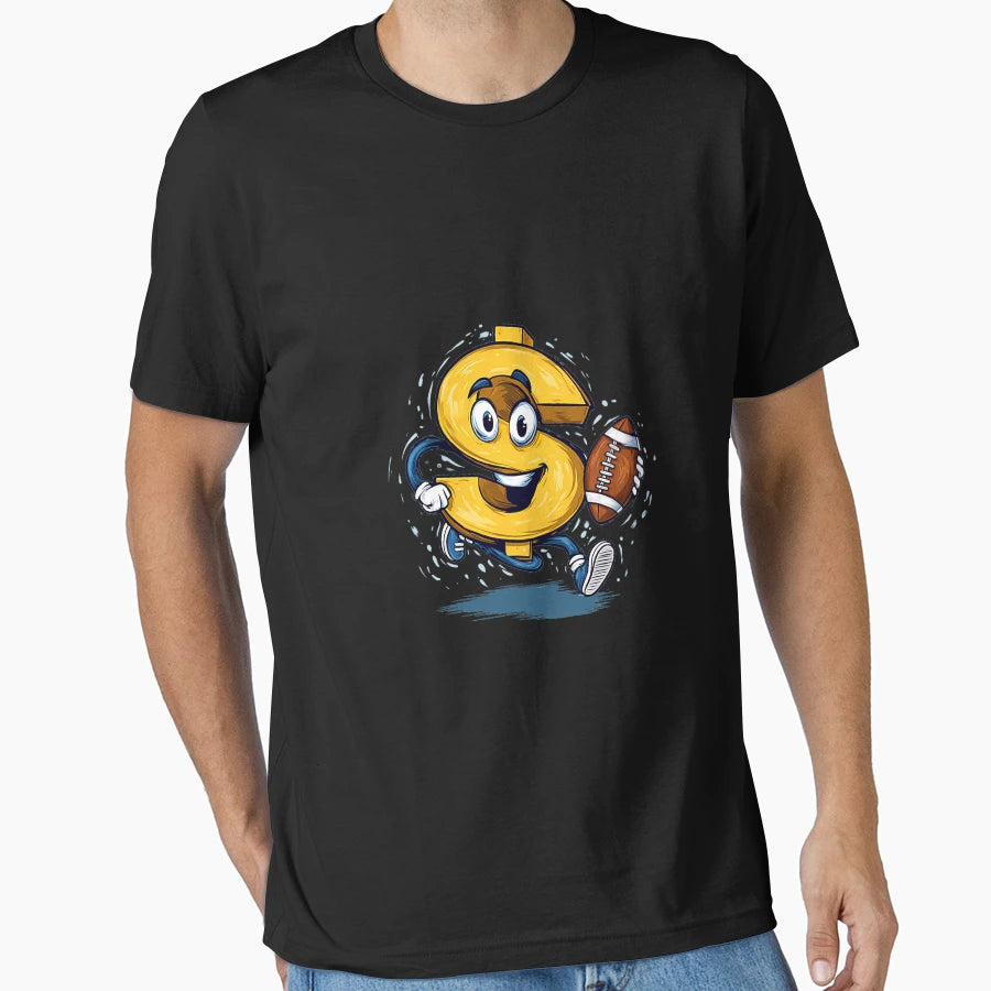 Awesome Dollar Sign American Football T-Shirt - Trendy Graphic Unisex - T-Shirt, Sweatshirt, Hoodie