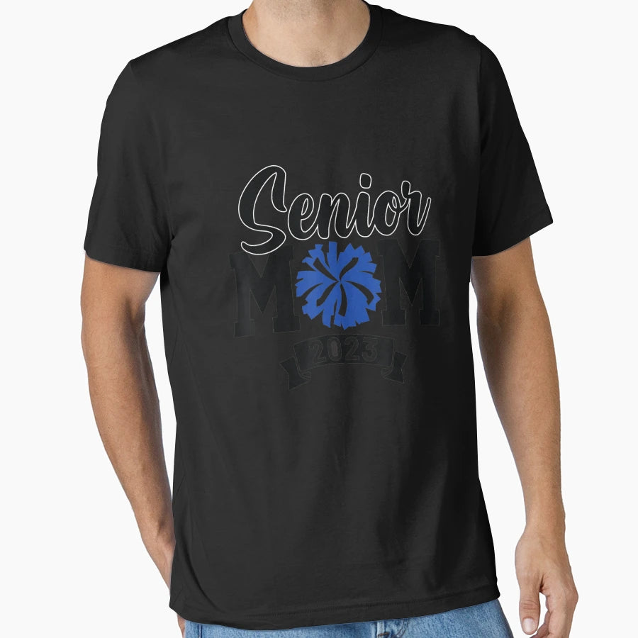 Senior Cheer Mom 23 Cheerleader Parent T-Shirt - Graphic Print Men Women - T-Shirt, Sweatshirt, Hoodie