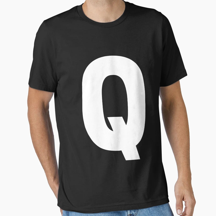Uppercase Letter Q T-Shirt - Streetwear Style Unisex - T-Shirt, Sweatshirt, Hoodie