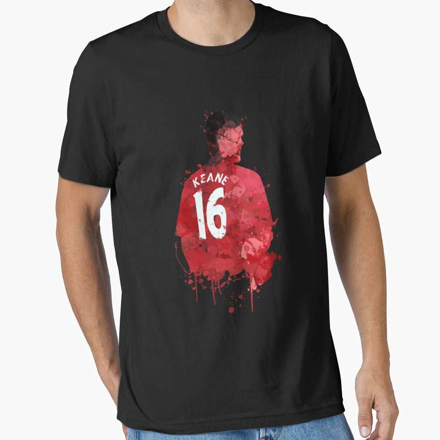 Roy Keane Manchester United Legend T-Shirt - Minimalist Print Men Women - T-Shirt, Sweatshirt, Hoodie