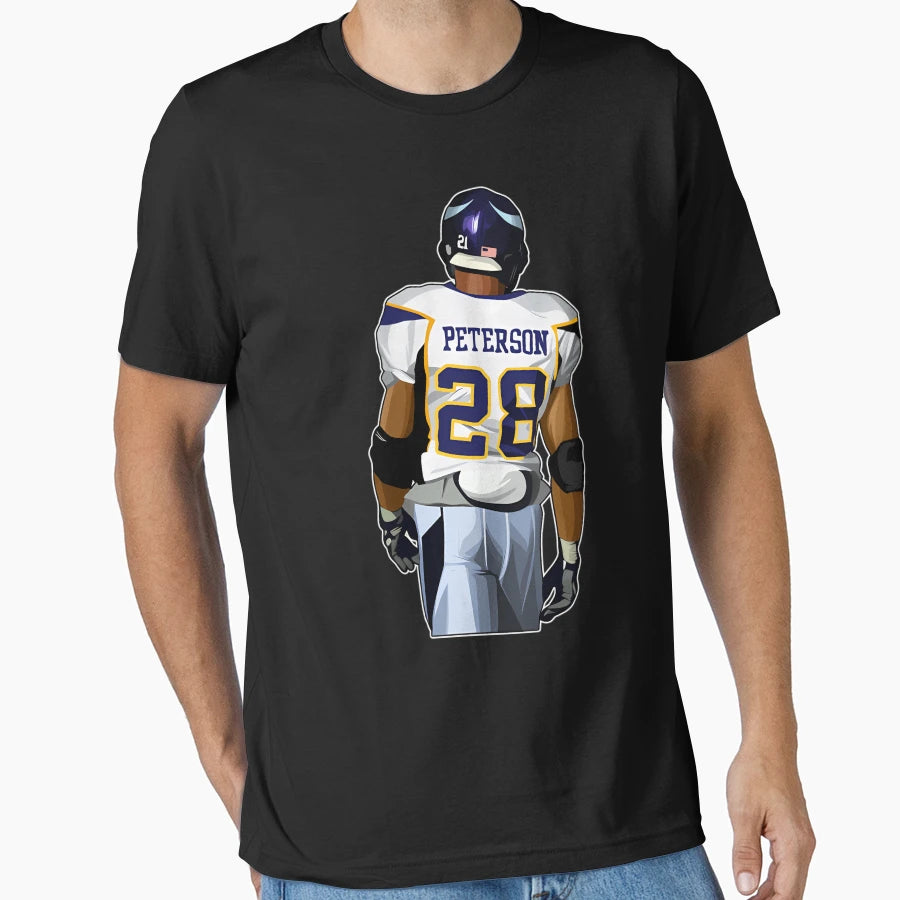 Adrian Peterson 28 T-Shirt - Novelty Apparel for Adults - T-Shirt, Sweatshirt, Hoodie