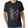 Funny Soccer Football Gift Eat Sleep T-Shirt - Custom Art Print for Adults - T-Shirt, Sweatshirt, Hoodie