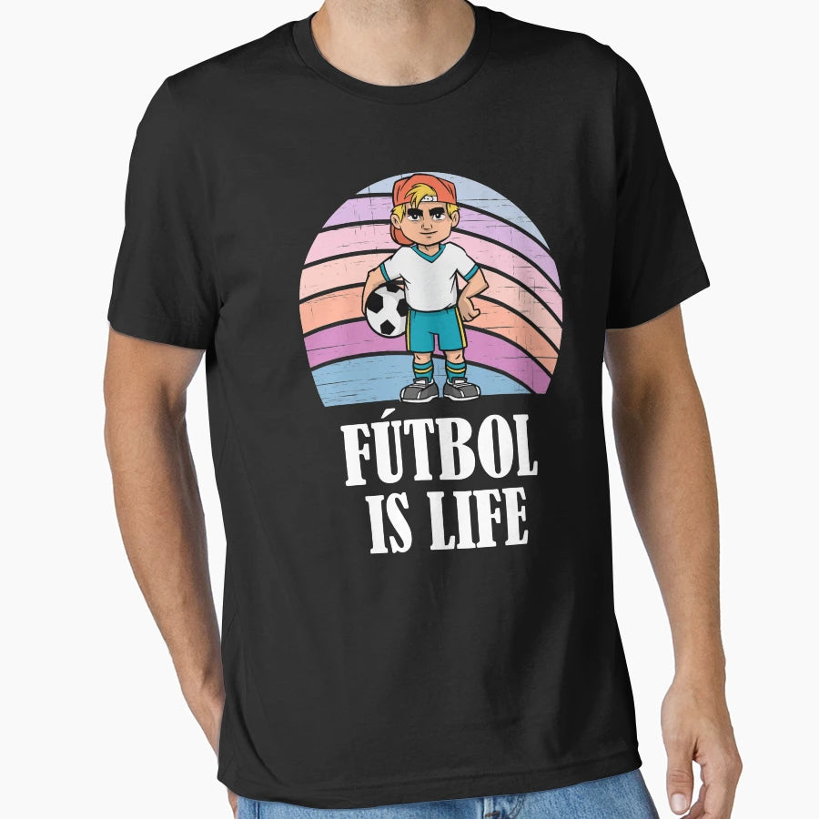 Futbol Is Life Soccer Lover Football T-Shirt - Unique Graphic for Adults - T-Shirt, Sweatshirt, Hoodie