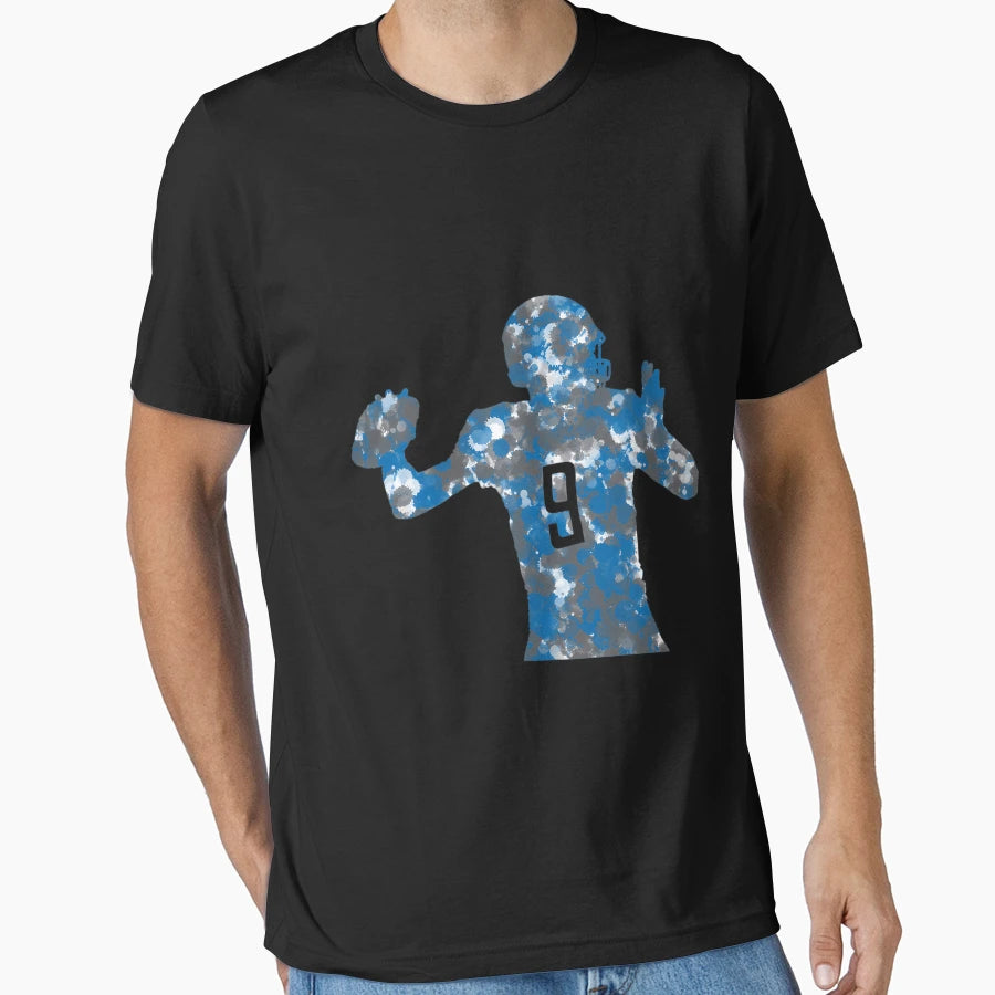 Splatter Stafford Detroit Football Art T-Shirt - Novelty Apparel Men Women - T-Shirt, Sweatshirt, Hoodie