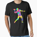 Color Splash Football Quarterback T-Shirt - Streetwear Style Unisex - T-Shirt, Sweatshirt, Hoodie