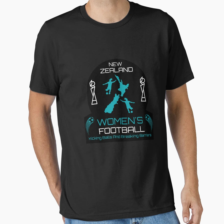 New Zealand Womens Football Soccer T-Shirt - Unique Graphic Men Women - T-Shirt, Sweatshirt, Hoodie