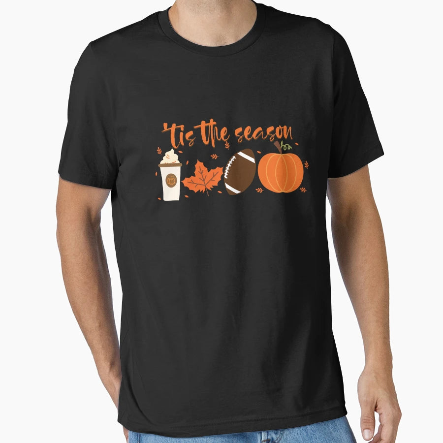 Tis Season Pumpkin Spice Fall Autumn T-Shirt - Novelty Apparel Men Women - T-Shirt, Sweatshirt, Hoodie