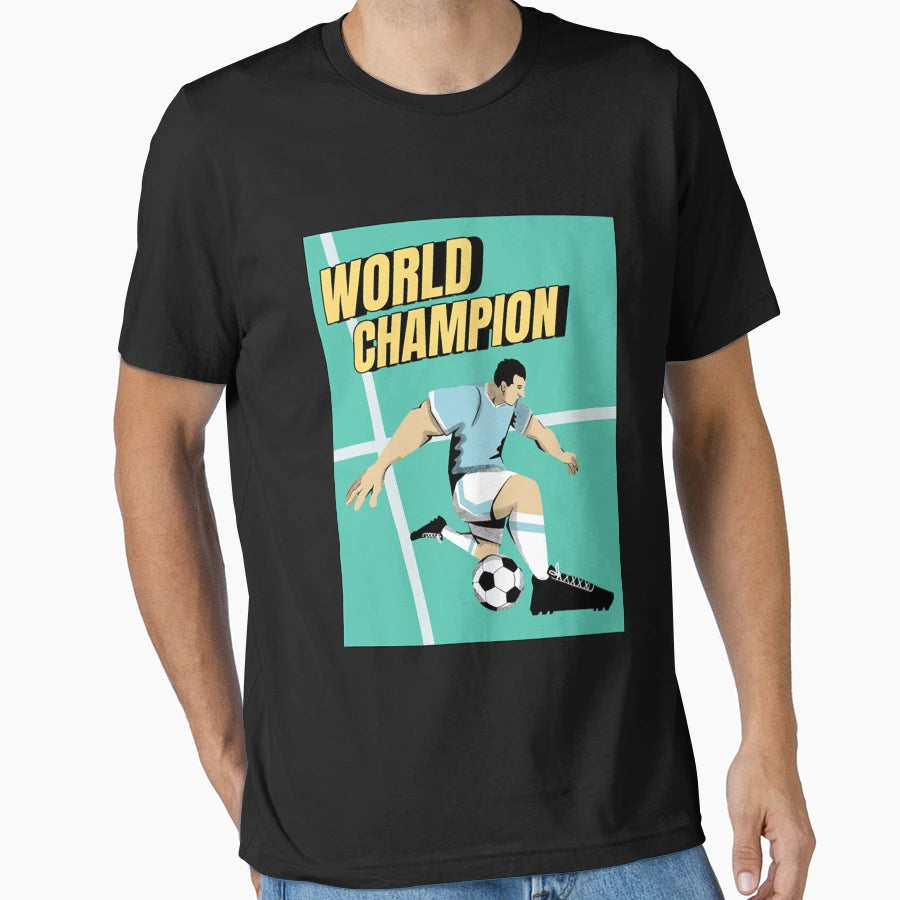 World Champion Soccer T-Shirt - Minimalist Print Unisex - T-Shirt, Sweatshirt, Hoodie