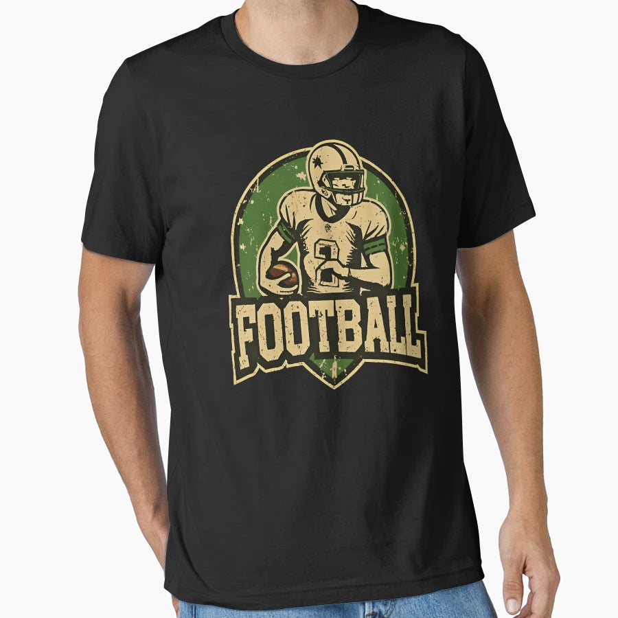 Football Sports Logo T-Shirt - Custom Art Print Unisex - T-Shirt, Sweatshirt, Hoodie