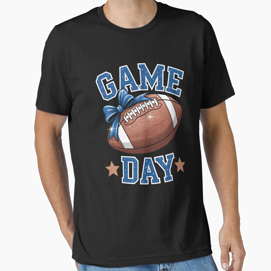 Game Day Football Season Football Mama T-Shirt - Custom Art Print Men Women - T-Shirt, Sweatshirt, Hoodie