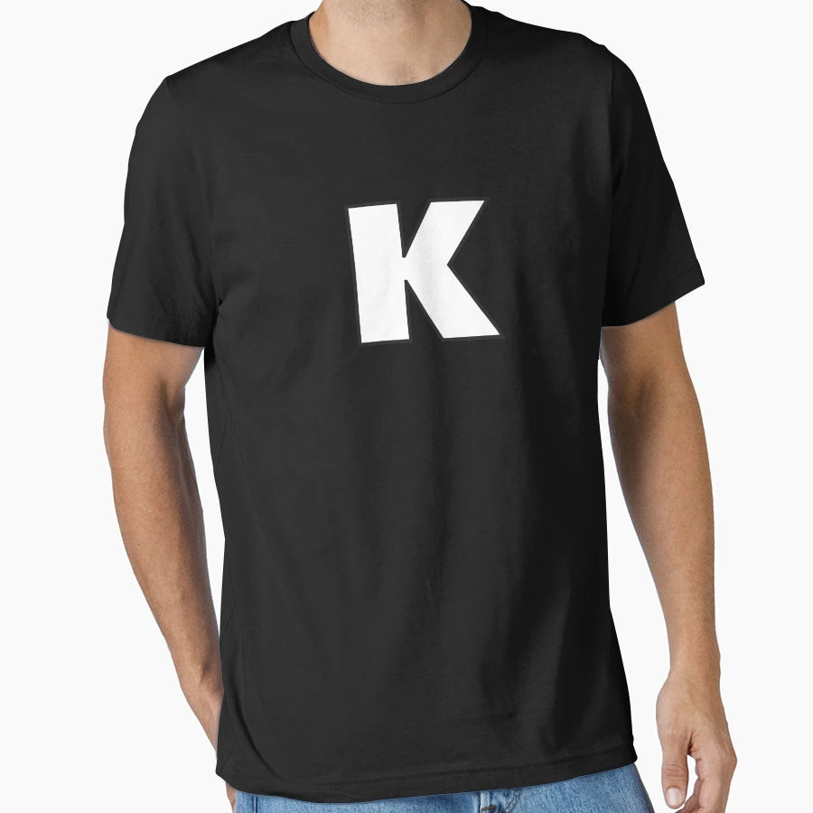 Letter K T-Shirt - Novelty Apparel for Adults - T-Shirt, Sweatshirt, Hoodie