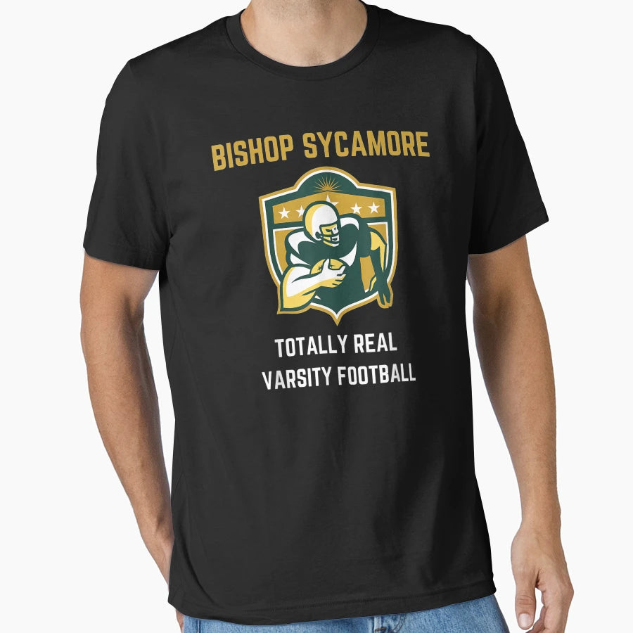 Bishop Sycamore Totally Real Varsity T-Shirt - Unique Graphic Unisex - T-Shirt, Sweatshirt, Hoodie