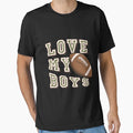 Love My American Football Rugby Mom T-Shirt - Aesthetic Graphic Men Women - T-Shirt, Sweatshirt, Hoodie
