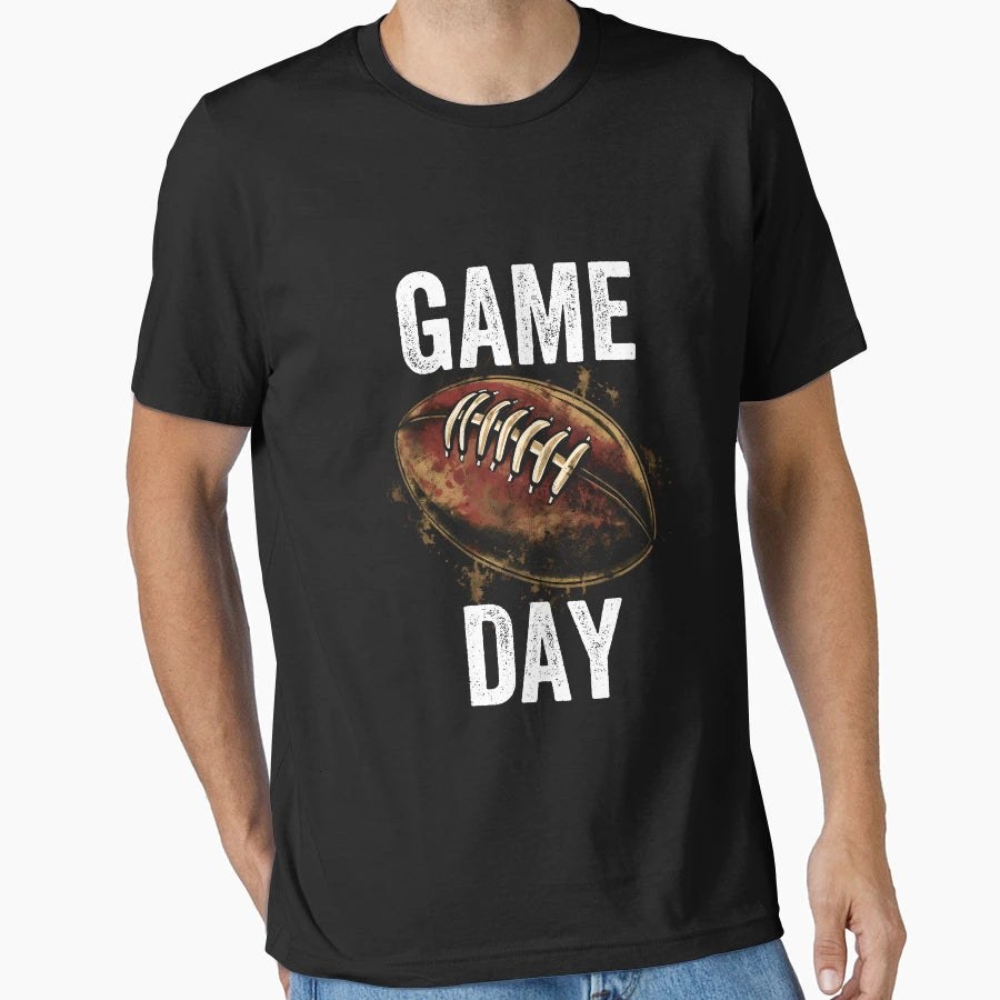 Game Day Football Sunday T-Shirt - Minimalist Print for Adults - T-Shirt, Sweatshirt, Hoodie