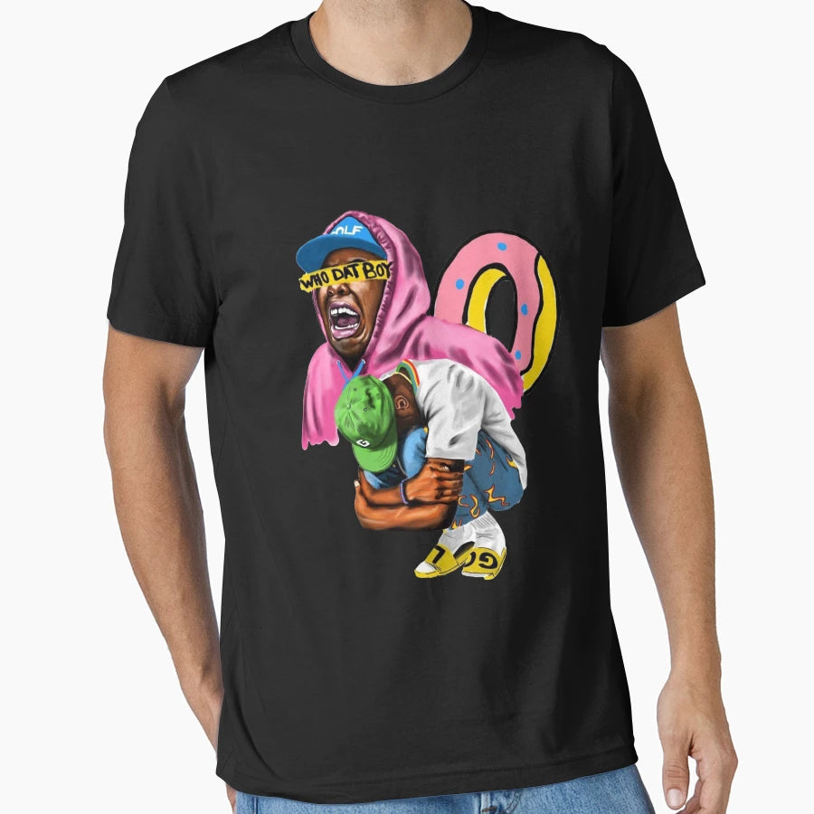 Colorful Donut Cartoon T-Shirt - Fun Novelty Design Men Women - T-Shirt, Sweatshirt, Hoodie