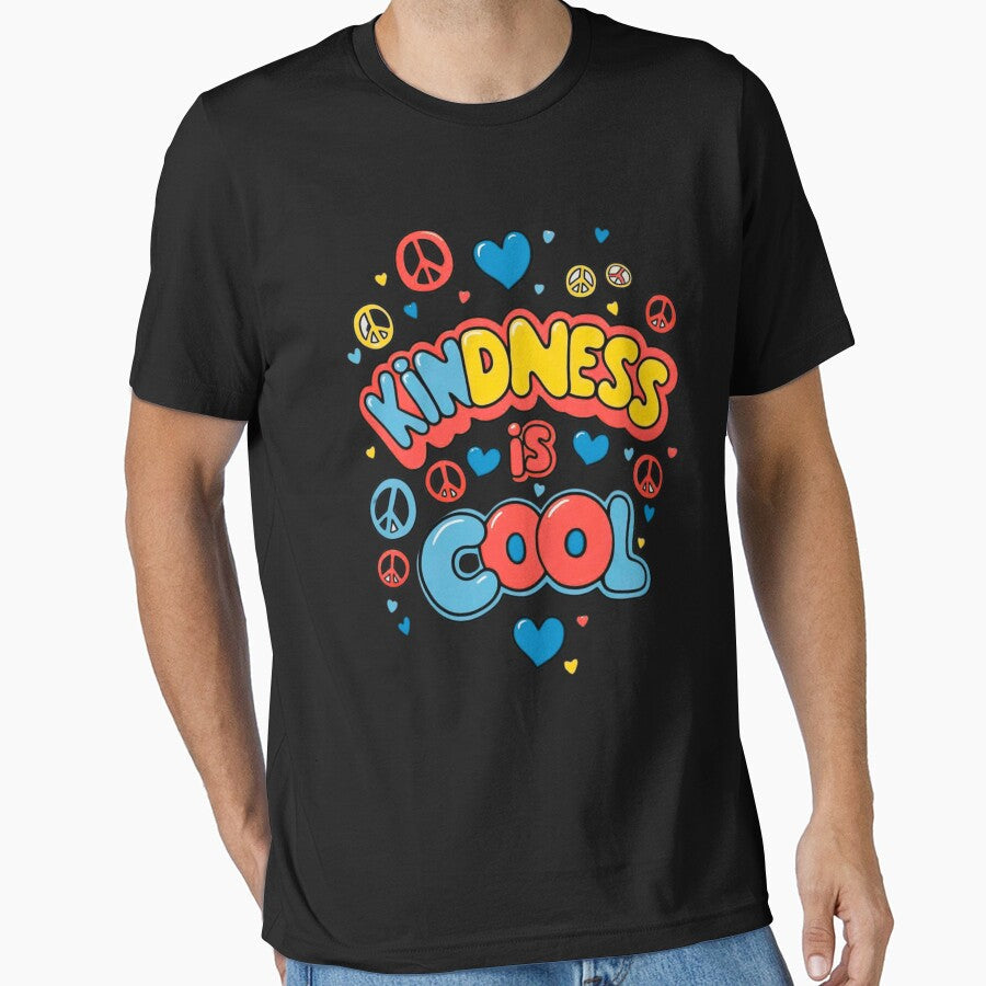 Kindness is Cool Positive and Uplifting Design for - Adult & Kids T-Shirts, Sweatshirts & Hoodies apparel design preview 1