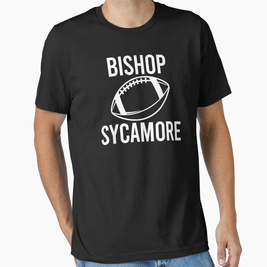 Fake School Football Team Bishop T-Shirt - Casual Everyday Wear Men Women - T-Shirt, Sweatshirt, Hoodie