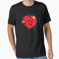 Heart Playing American Football T-Shirt - Novelty Apparel Unisex - T-Shirt, Sweatshirt, Hoodie