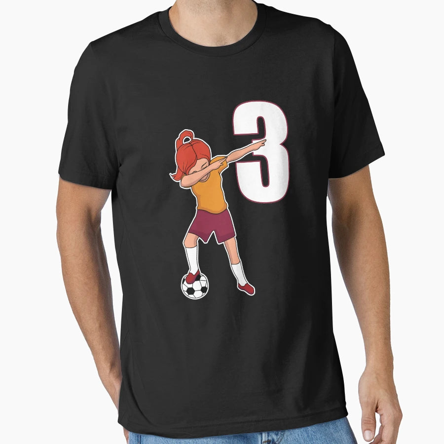Awesome Soccer Player Number 3 Soccer T-Shirt - Streetwear Style Men Women - T-Shirt, Sweatshirt, Hoodie