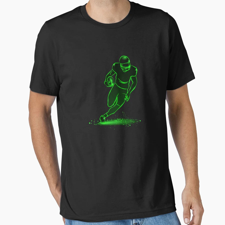 American Football Player Silhouette T-Shirt - Unique Graphic Unisex - T-Shirt, Sweatshirt, Hoodie
