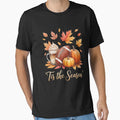 Pumpkin Spice Football Tis Season T-Shirt - Fun Novelty Design for Adults - T-Shirt, Sweatshirt, Hoodie