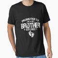 Promoted To Brother Est 2022 Funny First T-Shirt - Aesthetic Graphic Unisex - T-Shirt, Sweatshirt, Hoodie
