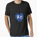 Kc Heart Kansas City Royal Blue I Love T-Shirt - Trendy Graphic for Adults - T-Shirt, Sweatshirt, Hoodie