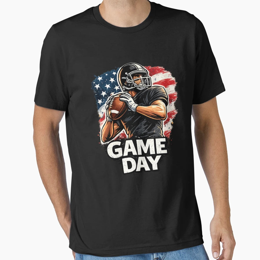 Game Day American Football Fan T-Shirt - Casual Everyday Wear for Adults - T-Shirt, Sweatshirt, Hoodie