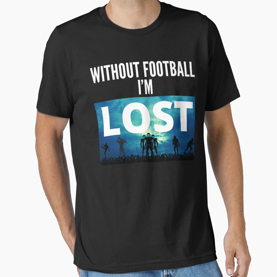 Funny Lost Tv Show Parody Football T-Shirt - Novelty Apparel for Adults - T-Shirt, Sweatshirt, Hoodie
