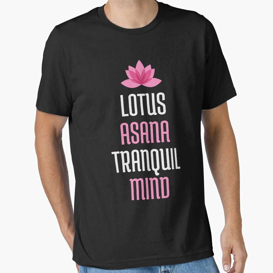 Lotus Asana, Tranquil Mind by LyricsWear - Adult & Kids T-Shirts, Sweatshirts & Hoodies apparel design preview 1