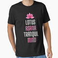 Lotus Asana, Tranquil Mind by LyricsWear - Adult & Kids T-Shirts, Sweatshirts & Hoodies apparel design preview 1
