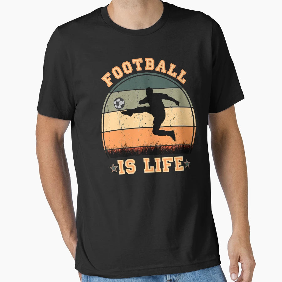 Football Is Life T-Shirt - Aesthetic Graphic Unisex - T-Shirt, Sweatshirt, Hoodie