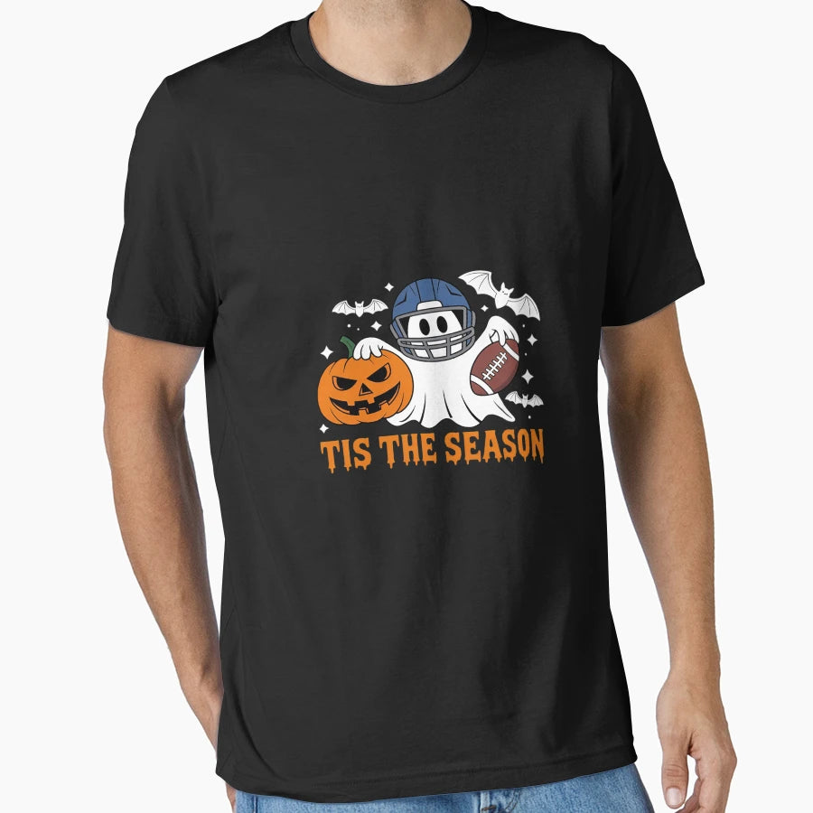 Tis Season Football Halloween Spooky T-Shirt - Fun Novelty Design Unisex - T-Shirt, Sweatshirt, Hoodie