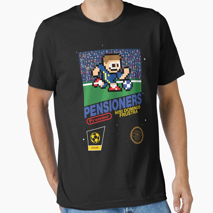 Pensioners 8Bit Football T-Shirt - Graphic Print for Adults - T-Shirt, Sweatshirt, Hoodie